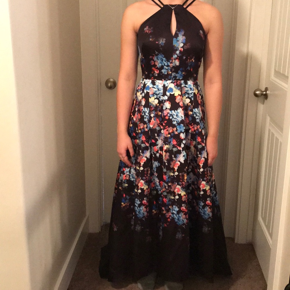 Floral prom gown